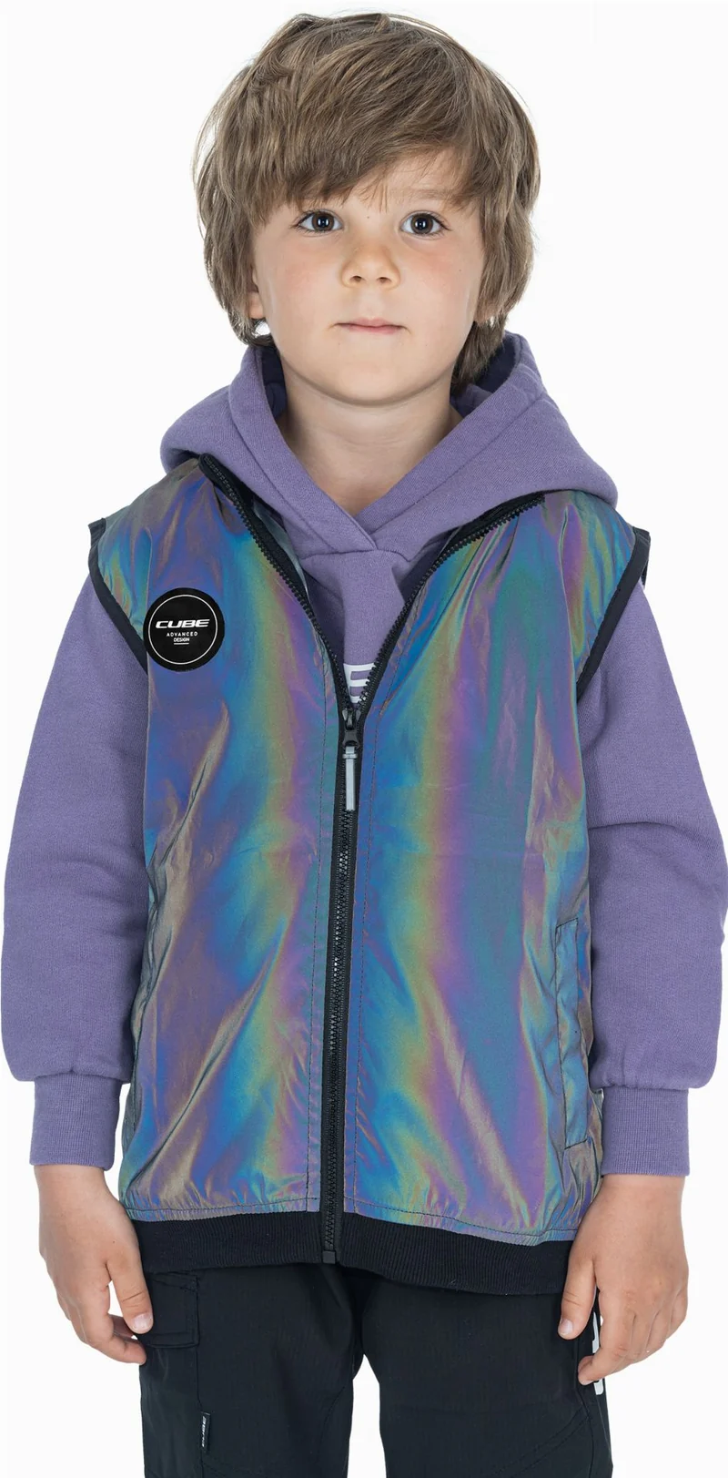 Cube Safety Windweste Rookie rainbow reflective