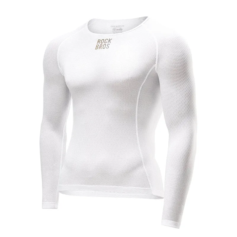 ROCKBROS Herren Langarm-Radtrikot Funktionsshirt Fahrrad Jersey Schnell Trocknen