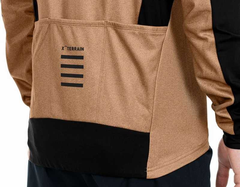 Cube ATX Trikot Full Zip CMPT Langarm brown´n´black