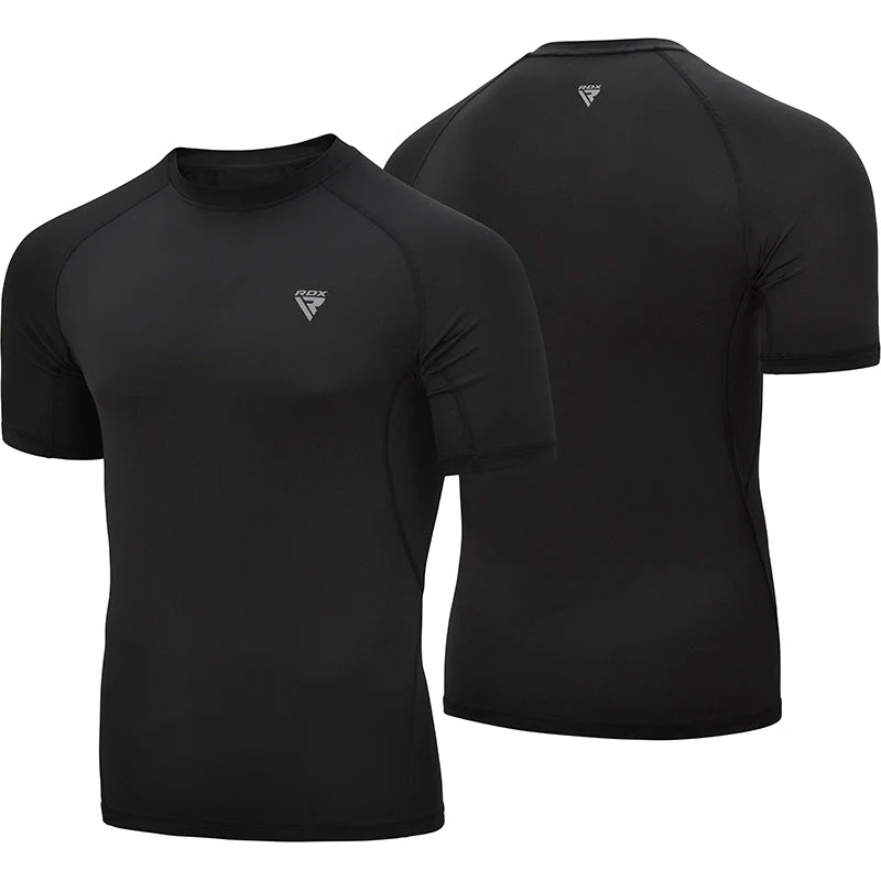 RDX T15 Kurzarm Schwarz Rash Guard