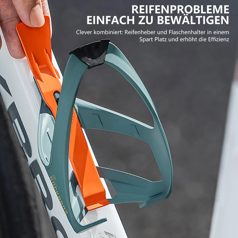 ROAD TO SKY 2-in-1 Fahrrad Flaschenhalter mit Reifenheber Leicht