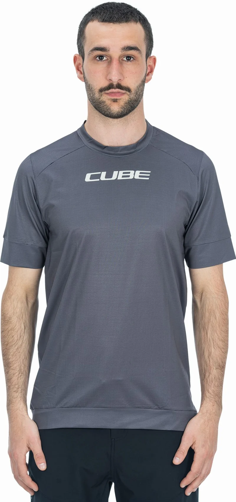 Cube ATX Rundhalstrikot Kurzarm dark grey