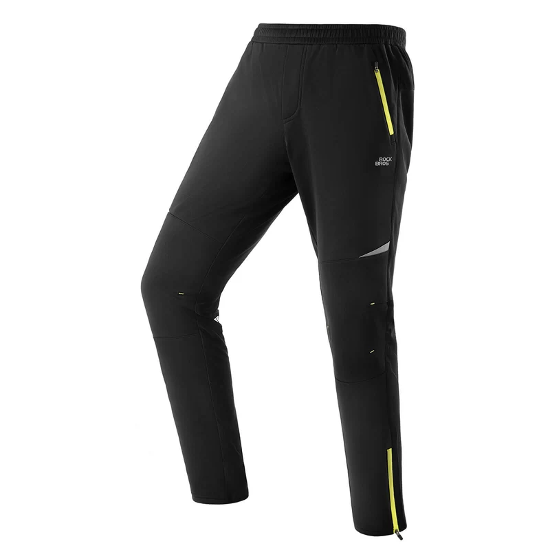 ROCKBROS Herren Fahrradhose Winddicht und Warm für Winter Outdoor-Sport