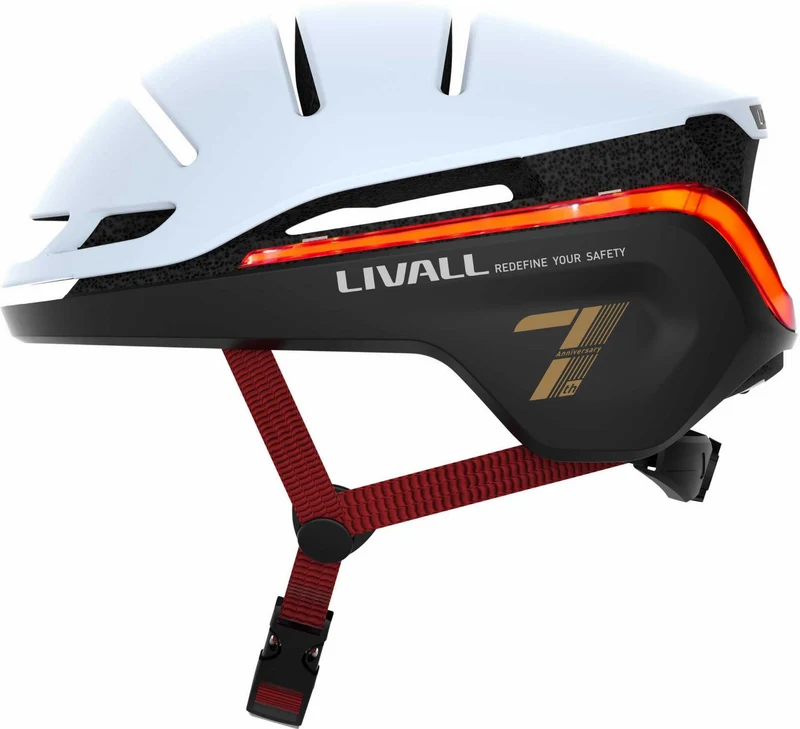 Livall EVO21 Helm + BR 80 Fernbedienung weiß