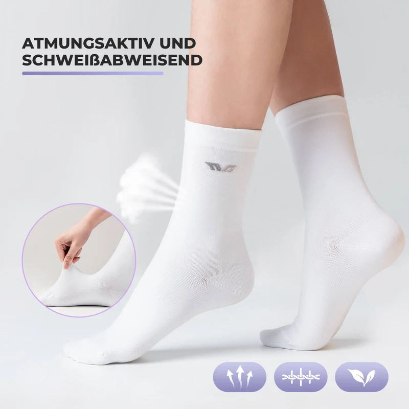 ROCKBROS TVI Damen Sportsocken Atmungsaktive Fahrradsocken Sommer