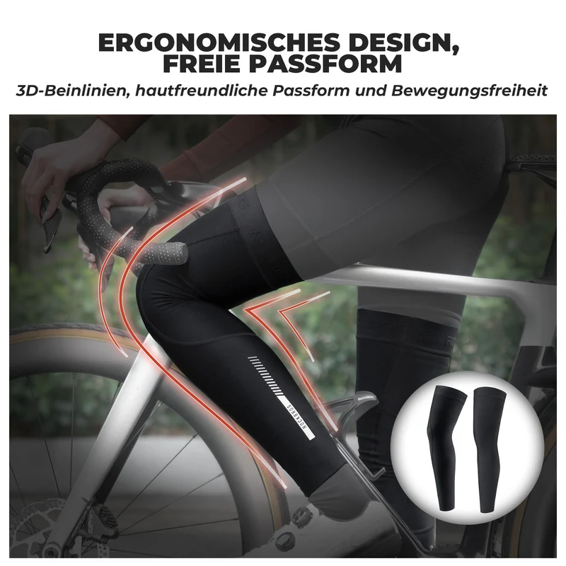 ROCKBROS Fahrrad Beinlinge Warm Rutschfeste Winter Knieschützer Herren Damen