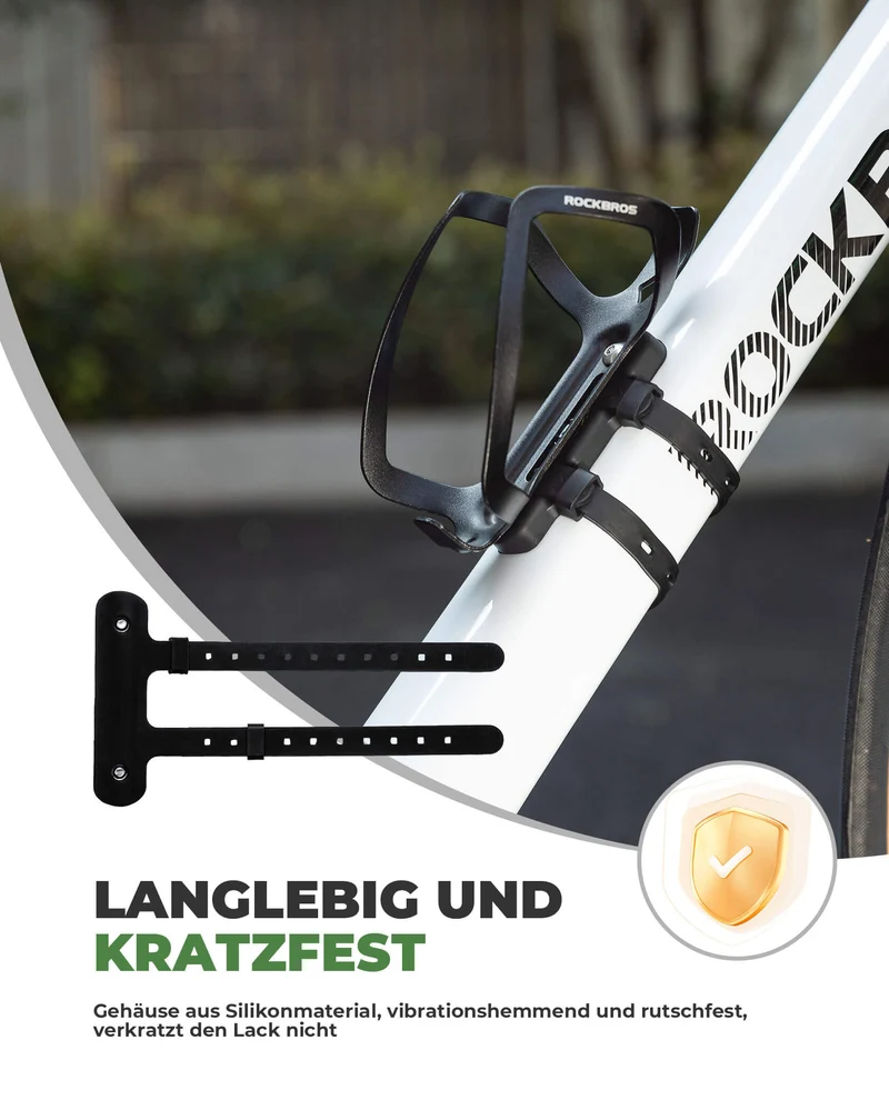 ROCKBROS Universal Flaschenhalter für Fahrrad Kein Stanzen Basis für Umbau