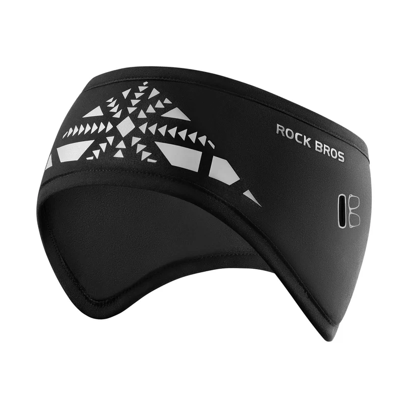ROCKBROS Elastisches Winter Stirnband mit Klettverschluss Ohrenwärmer Unisex