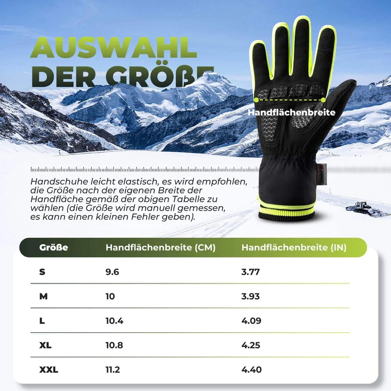 ROCKBROS Handschuhe Fahrradhandschuhe Touchscreen Thinsulate Skihandschuh