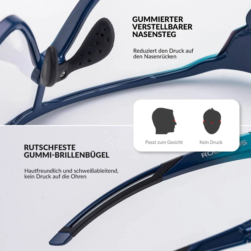 Selbsttönende Fahrradbrille für Kinder mit UV400-Schutz