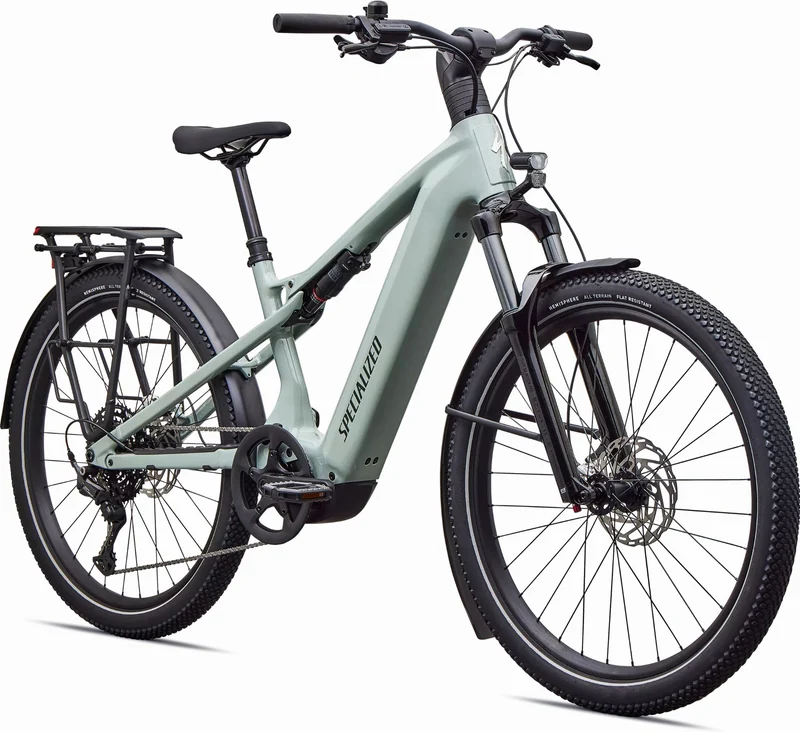 Specialized Turbo Vado 3 X 4.0 NB 840 Wh E-Bike Fully 27,5" Gloss Agave Grey/Oak Green Metallic/Brushed Chrome Decal