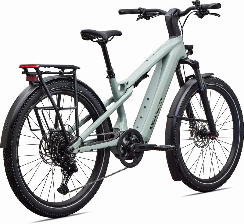Specialized Turbo Vado 3 X 4.0 NB 840 Wh E-Bike Fully 27,5" Gloss Agave Grey/Oak Green Metallic/Brushed Chrome Decal
