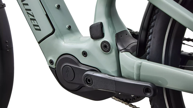 Specialized Turbo Vado 3 X 4.0 NB 840 Wh E-Bike Fully 27,5" Gloss Agave Grey/Oak Green Metallic/Brushed Chrome Decal