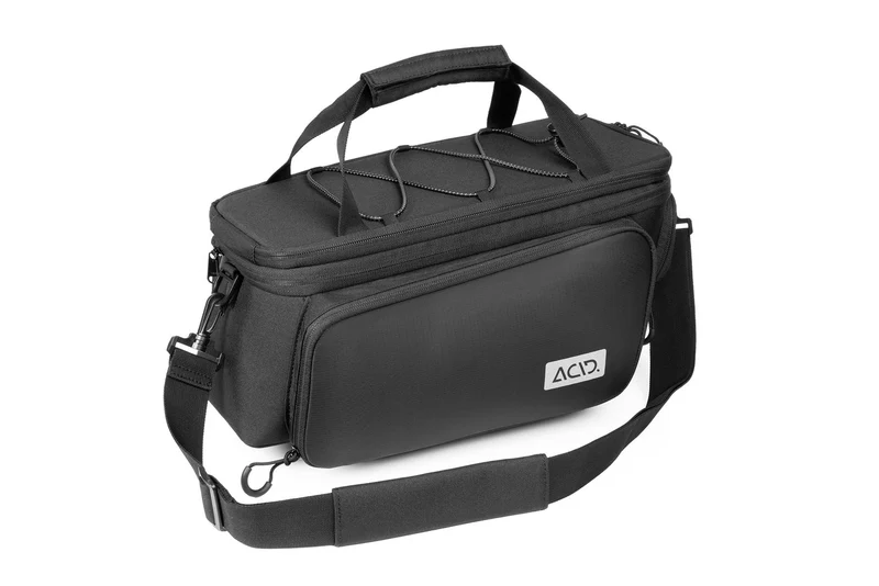 Acid Gepäckträgertasche Trunk City RILink black 8 + 16 L (schwarzes Gummiband)