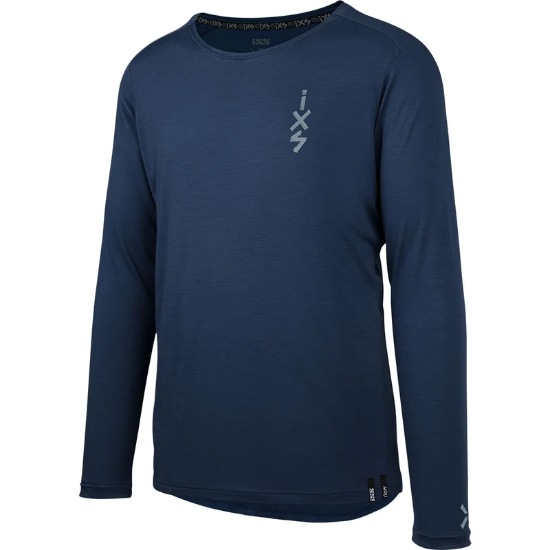 Flow Merino Langarm Jersey marine