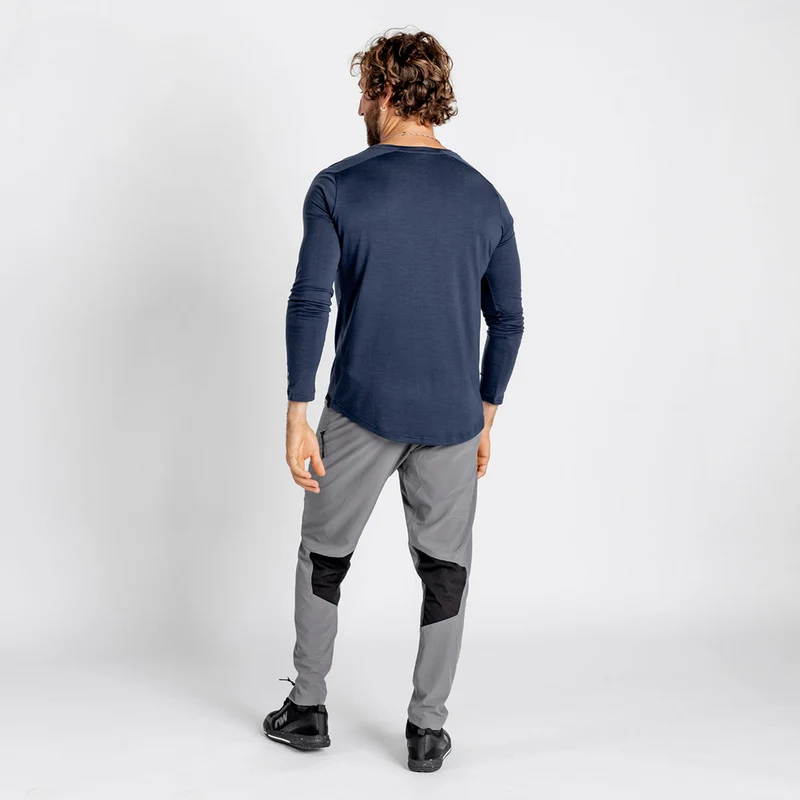 Flow Merino Langarm Jersey marine