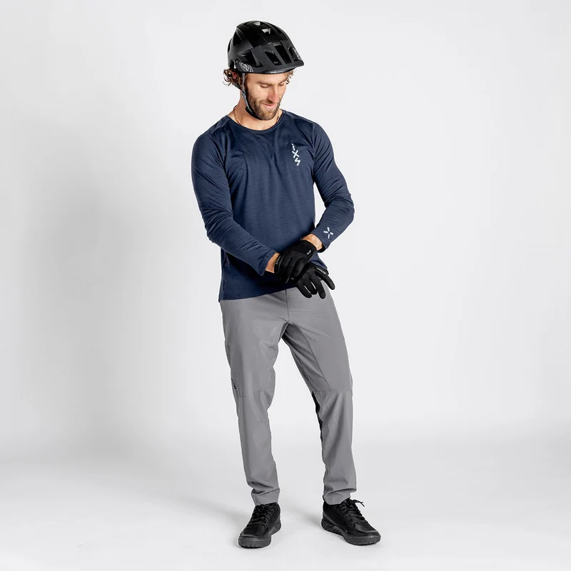 Flow Merino Langarm Jersey marine