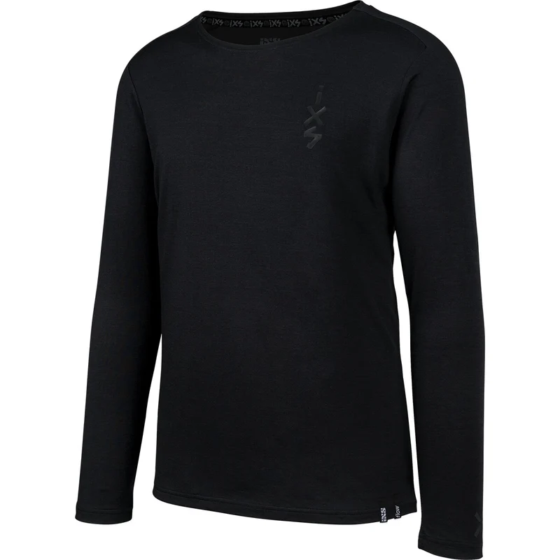 Flow Merino Langarm Jersey schwarz