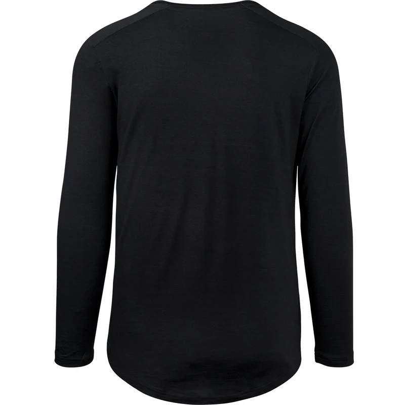 Flow Merino Langarm Jersey schwarz