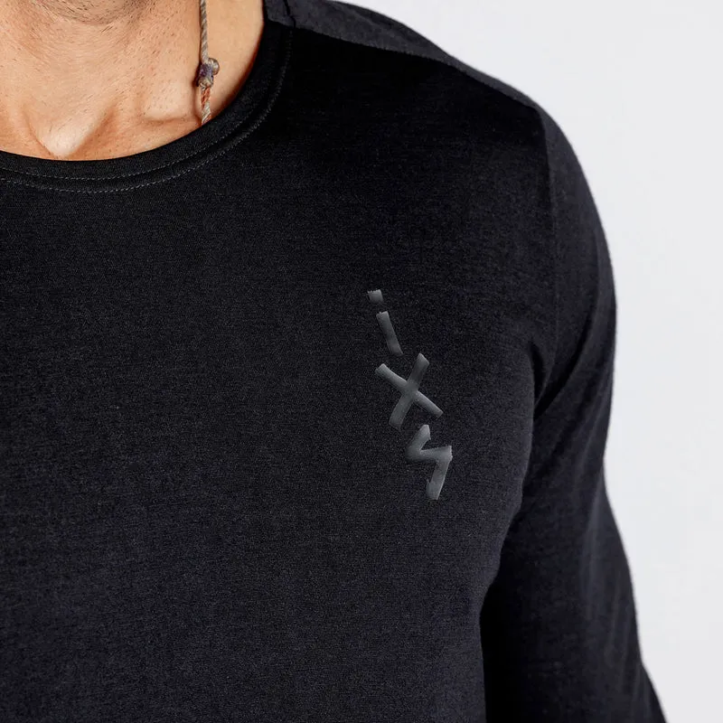 Flow Merino Langarm Jersey schwarz