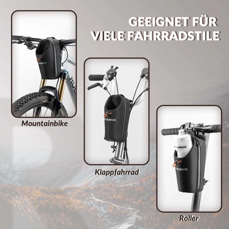 Lenkertasche Flaschentasche Trinkflaschenhalter Multifunktionales Design