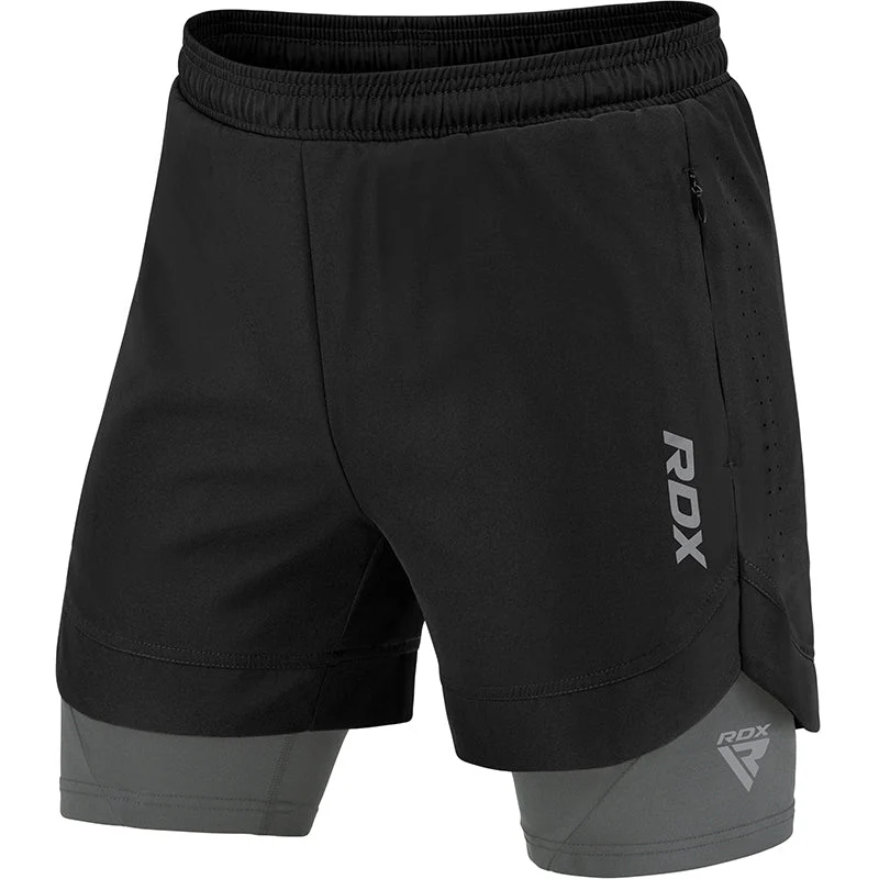 T16 2-in-1-Kompressions-MMA-Shorts