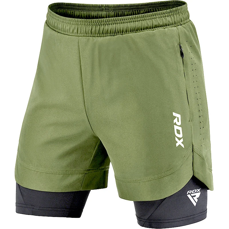 T16 2-in-1-Kompressions-MMA-Shorts