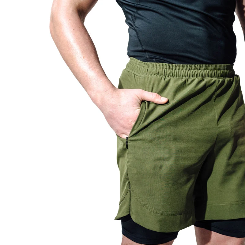 T16 2-in-1-Kompressions-MMA-Shorts