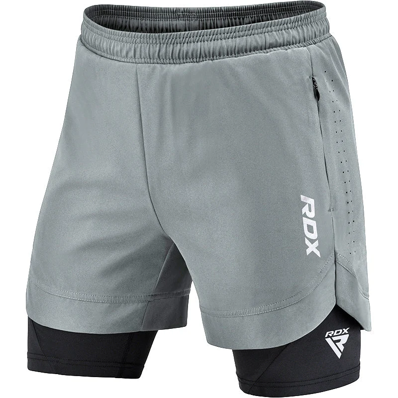 T16 2-in-1-Kompressions-MMA-Shorts