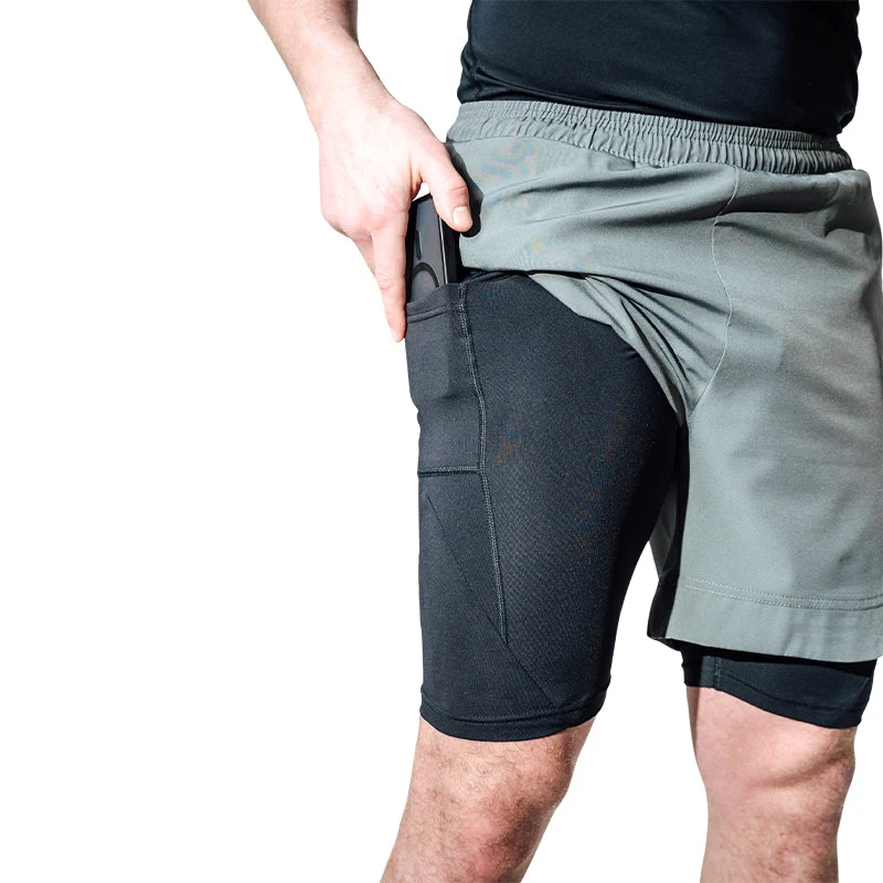 T16 2-in-1-Kompressions-MMA-Shorts