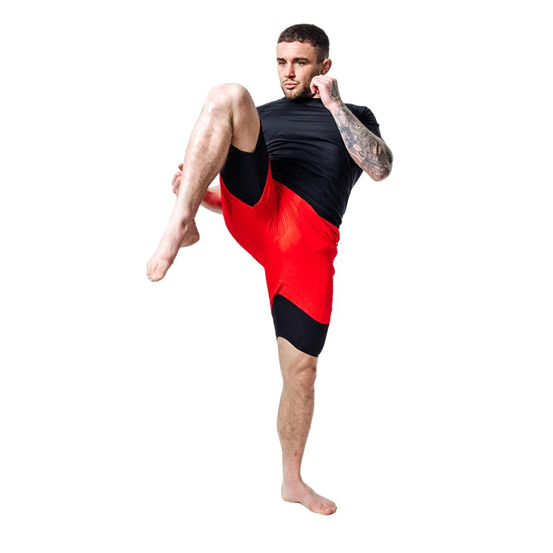 T16 2-in-1-Kompressions-MMA-Shorts