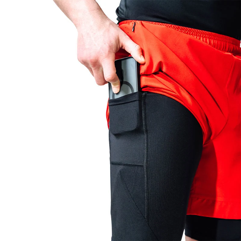 T16 2-in-1-Kompressions-MMA-Shorts