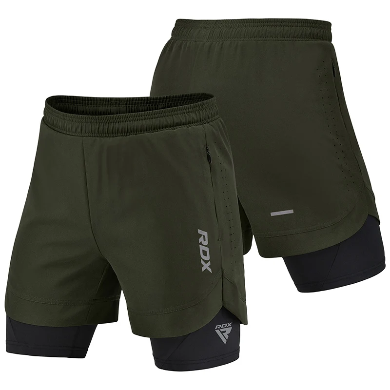 T16 2-in-1-Kompressions-MMA-Shorts