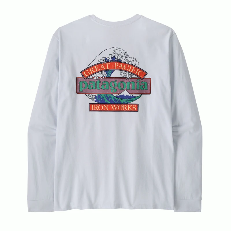 M's L/S Great Waves Responsibili-Tee