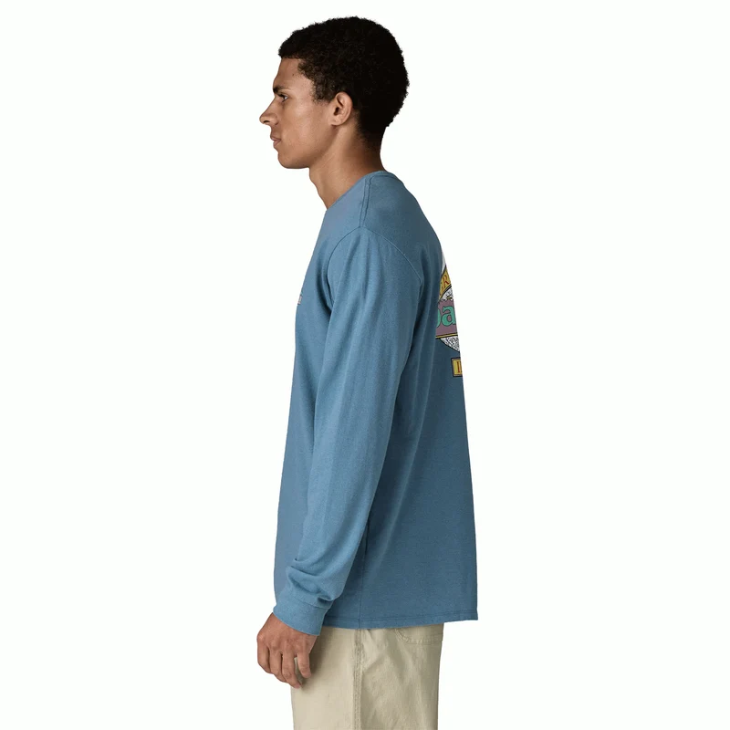 M's L/S Great Waves Responsibili-Tee