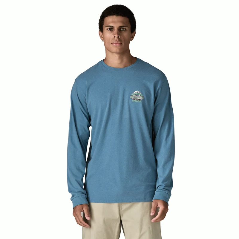 M's L/S Great Waves Responsibili-Tee