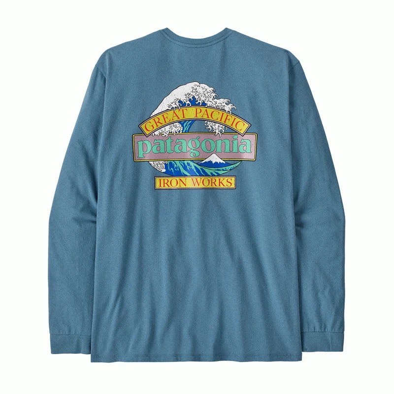 M's L/S Great Waves Responsibili-Tee