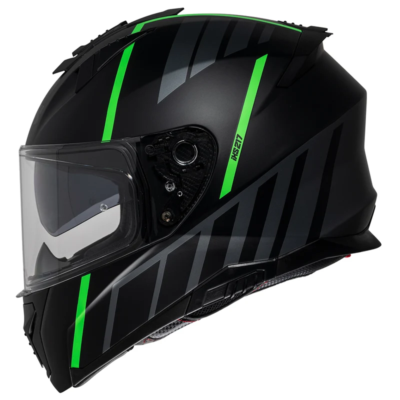 Integral Helm iXS217 2.0 schwarz matt-grün neon