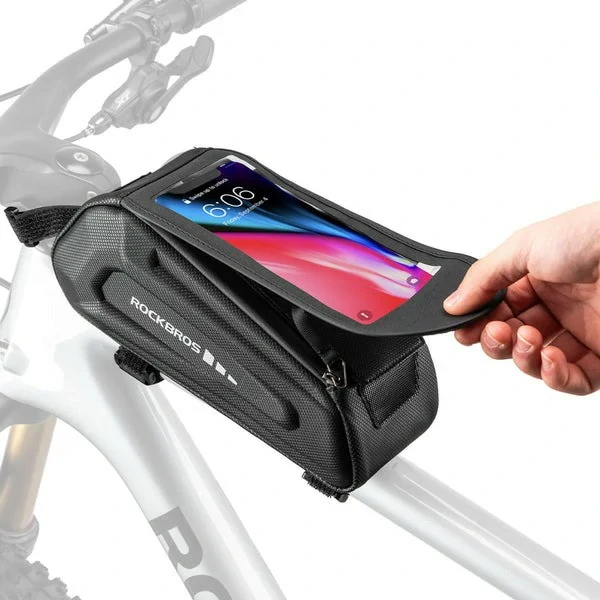 ROCKBROS Fahrradtasche Wasserdicht Handytasche Touchscreen für Smartphone 6,8 Zoll