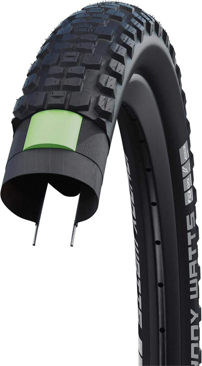 Schwalbe Johnny Watts Addix Perf, DD, GreenGuard,Tube, Drahtreifen 27,5" black-reflex