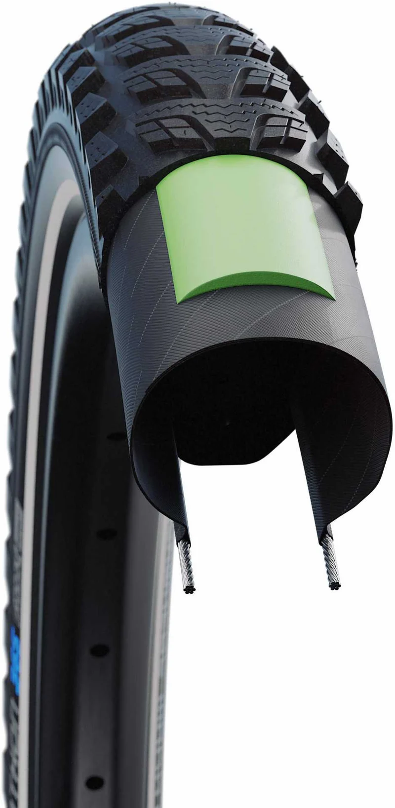 Schwalbe Marathon 365 GreenGuard, Performance Line, TwinSkin Drahtreifen 20" Addix 4Season black-reflex