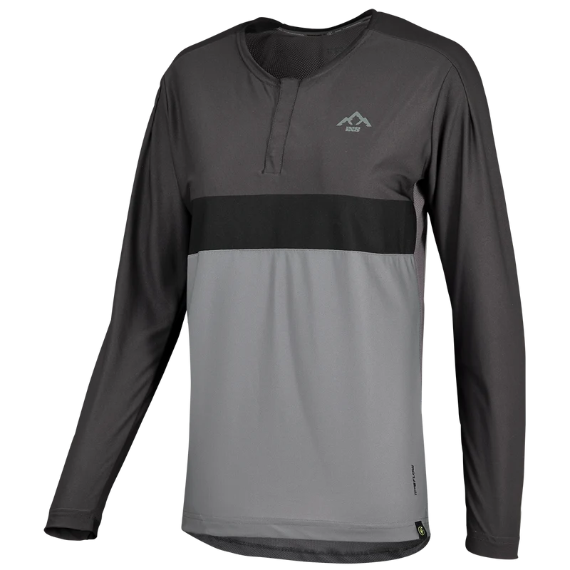 Women's Flow XTG Long Sleeve Henley graphit-schwarz