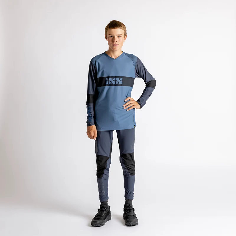 Kids Trigger EVO Long Sleeve Jersey storm-marine
