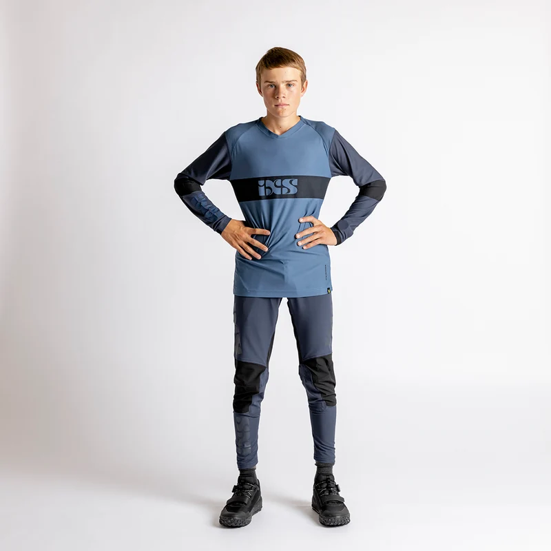 Kids Trigger EVO Long Sleeve Jersey storm-marine