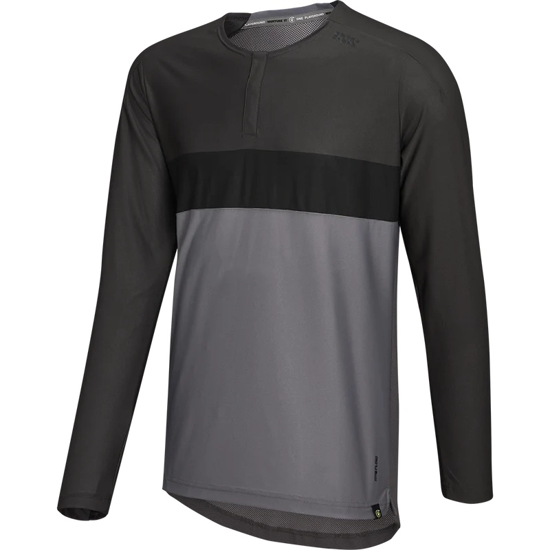 Flow XTG Long Sleeve Henley graphit-schwarz