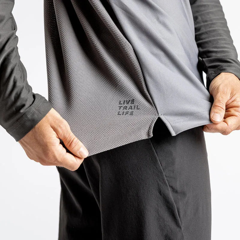 Flow XTG Long Sleeve Henley graphit-schwarz