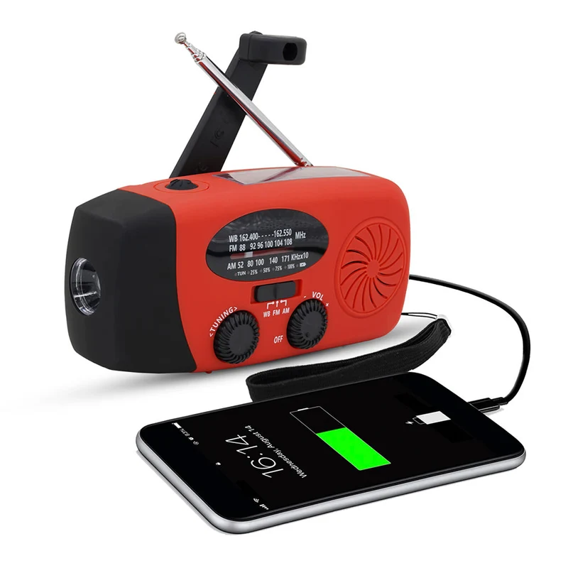 Sunny Hiker - Notfunkgerät mit Powerbank 5.000 mAh // Rot
