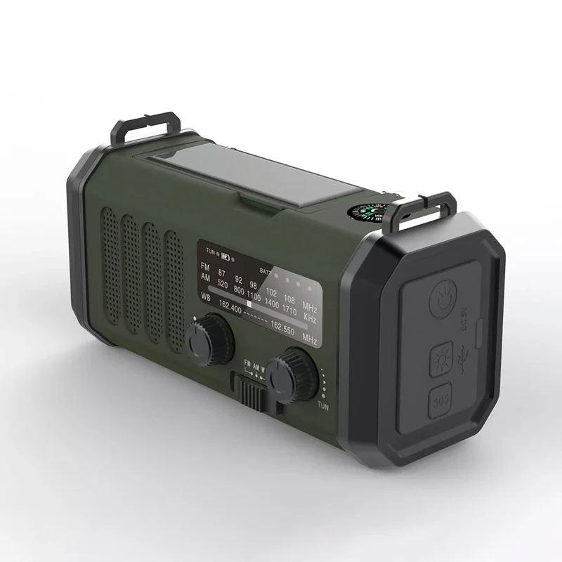 Sunny Hiker - Notfallradio mit Powerbank 10.000 mAh // Grün
