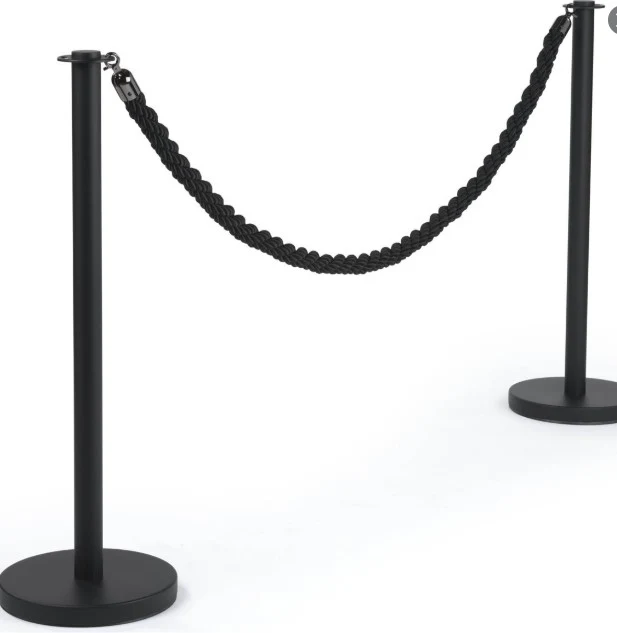 FLEX LINE 575 Black Queue Pole & Rope