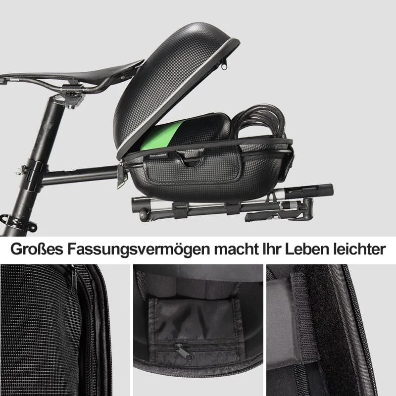 Gepäckträgertasche Wasserfest Schnellspanner Design mit Halterung